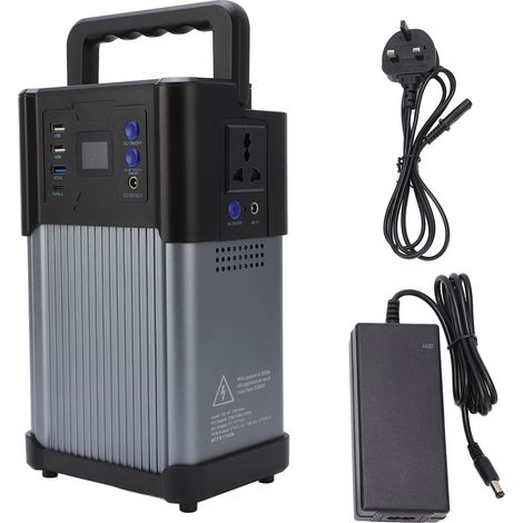 Groupe électrogène solaire 300W, batterie de secours à grande capacité pour extérieur, station électrique portable avec prise UK. (1/5)