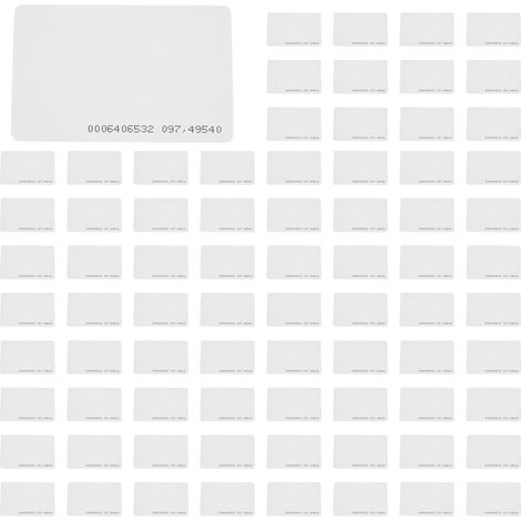 200 Pièces Carte de Contrôle D'Accès Carte RFID 125 KHz EM4100 TK4100 Carte de Proximité Intelligente Clé D'Étiquette RFID pour Clé de Contrôle D'Accès (1/5)