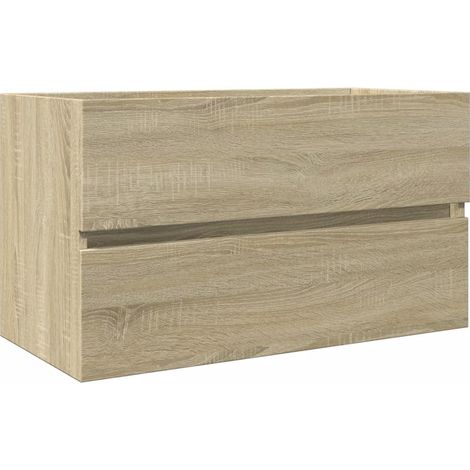 Maison Exclusive - Waschbeckenunterschrank Sonoma-Eiche 80x38,5x4