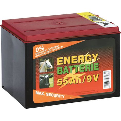 PILA SECA PARA ELECTRIFICADORES 9V - 55 Ah - duración