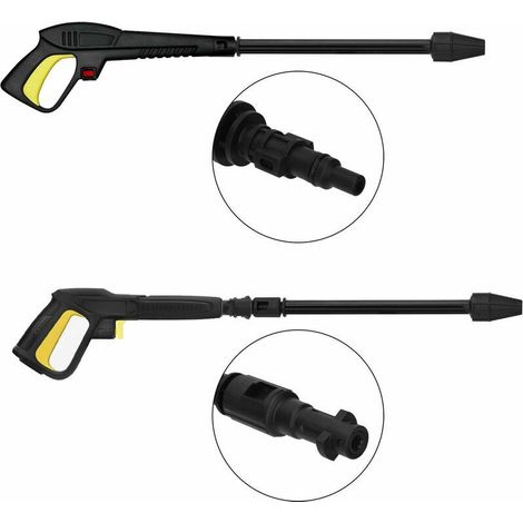 Accesorio para hidrolavadora: pistola de agua de alta presión con lanza de chorro variable y lanza giratoria, compatible con hidrolavadoras Lavor (1/4)