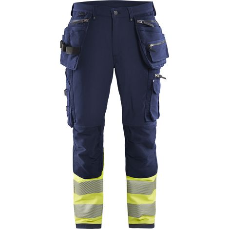 Pantaloni da lavoro blaklader high visibility stretch 4d elasticizzato resistente