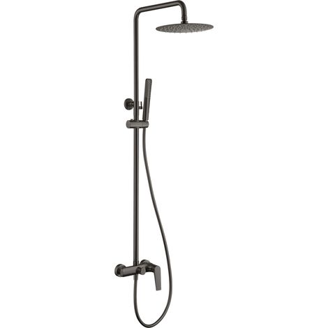 IMEX - columna ducha monomando con grifo black gun