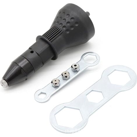 Pince à riveter électrique pour perceuse sans fil électrique riveteuse riveteuse adaptateur pistolet à riveter sans fil kit d'outils de rivetage adaptateur de perceuse accessoire (1/5)