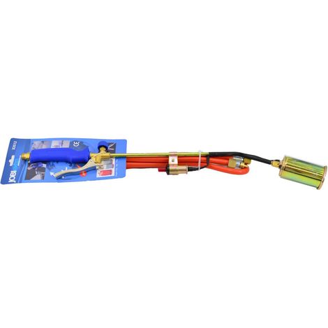 JOBI Extra WX3514, Soplete de gas con encendedor piezoeléctrico, 300 mm, ideal para soldadura, descongelación y trabajos de techado, compatible con gas propano-butano