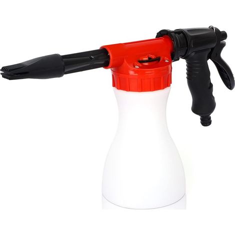 Foam Gun, 900ml Adjustable Spray Gun Connected to Universal Garden Hose, Spray Gun for Car, House Cleaning, Garden Watering (1/5)
