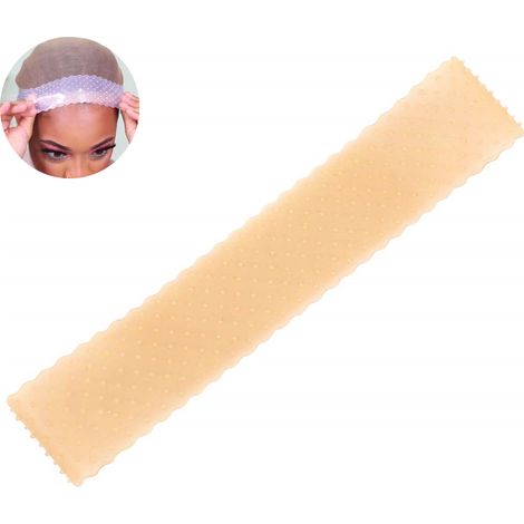 Bandeau cheveux en silicone antidérapant confortable pour perruque, serre-tête ajustable (1/5)