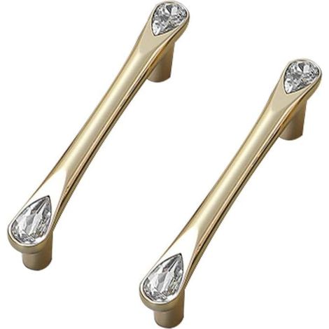 Poignées de meubles, boutons en cristal pour tiroirs, diamant à 2 (1/5)