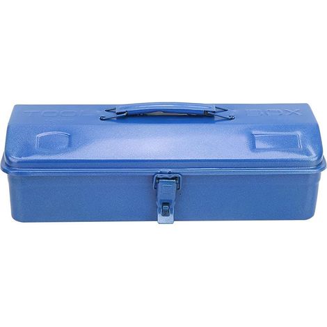 Boîte à outils en fer Kit d'outils ménagers Boîte à outils multifonction portable avec fermeture à loquet en métal et plateau de rangement amovible Boîte de rangement pour outils de ré(371611(350)) (1/5)