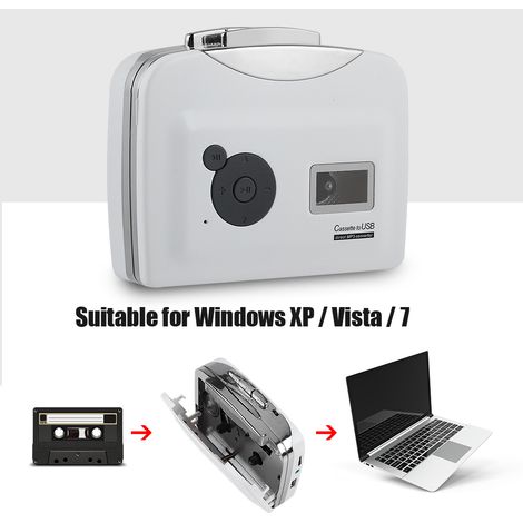 Convertisseur Cassette Audio en MP3 avec Lecteur USB et Enregistreur Numérique