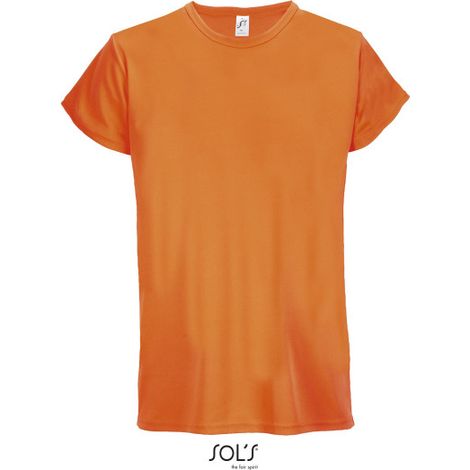 Camiseta Deportiva Unisex SOL'S SPRINT XL Naranja neón (1/3)