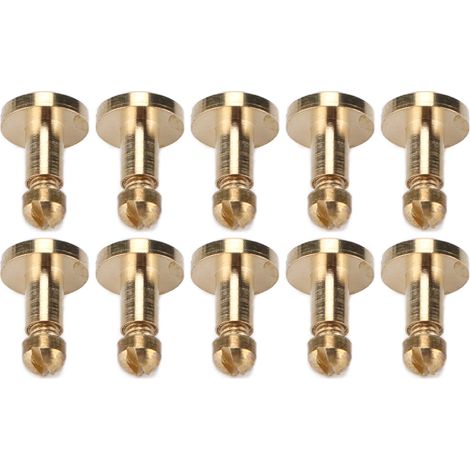10 Rivets de Reliure pour Livres, Fixations Réutilisables pour Projets Cuir et Carnets DIY, Montage Facile 6.5x7mm (1/5)