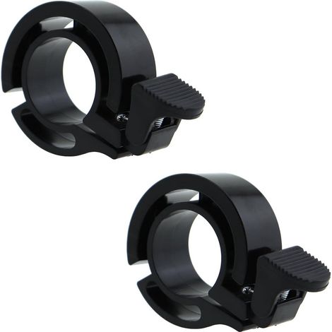 2 timbres ocultos para bicicleta, color negro - Timbre de aluminio para bicicleta de carretera y de montaña (1/5)