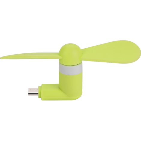Mini-tragbarer, leiser USB-Ventilator - Für Android OTG-Smartphones (Grün)