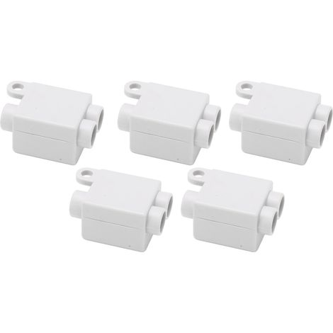 Lot de 5 connecteurs de répartition de câbles, 1 entrée, 2 sorties, conducteurs en laiton, borniers de câblage rapide haute puissance 1000 V 100 A (1/5)