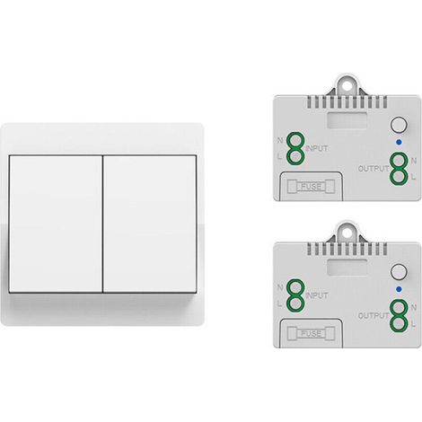 Système d'interrupteur sans fil, sans pile, interrupteur mural sans fil, récepteur sans fil, interrupteur lumineux (1/5)