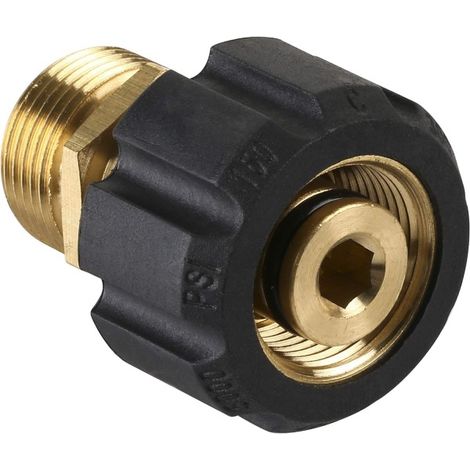 KLVGTIFS PU - Raccord pour nettoyeur haute pression M22 15 mm (2 unités) : M22 15 mm femelle vers M22 14 mm mâle