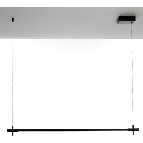 Schwarze LED-Pendelleuchte linear für die Küche Hayle