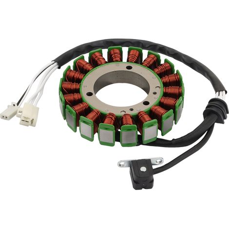 The magneto-stator coil is compatible with the generator charging coil of the Yamaha YZF-R1 motorcycle (2015-2023).--DTEKGAZ