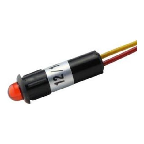 5 mm rote LED-Kontrollleuchte Electro Dh 12.726/5/R 8430552021840 (1/3)