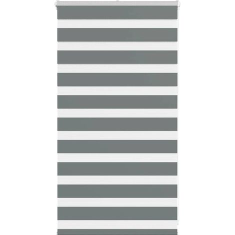 Doppelrollo Dunkelgrau 70x100 cm Stoffbreite 65,9 cm Polyester