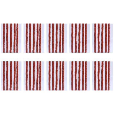 ALLIANDISKit de réparation de pneus sans chambre à air, 50 pièces, bandes de caoutchouc pour scooter, vélo, automobile, moto, bouchon de crevaison (1/5)