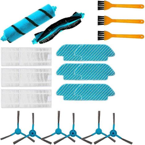 Pour les balayeuses Conga 4090 et 5090 : brosse peluche, brosse pour tapis, brosse latérale, filtre, chiffon de rechange et ensemble de brosse (1/5)