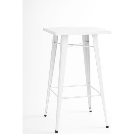 Mesas Bar - Mesa Torix Alta Cuadrada 60 cm - Blanco