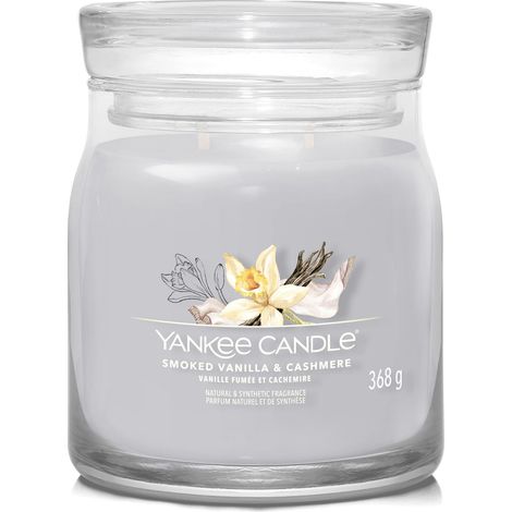 Yankee Candle Duftkerze „Geräucherte Vanille & Kaschmir“, 368 g (1/4)