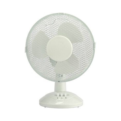 Tischventilator, DOMAIR, Dunkelweiß DK23, 30 W, Durchmesser 23 cm DOMAIR