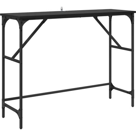 Maison Exclusive - Mesa Consola Roble Negro 100 x 32 x 75 cm Made