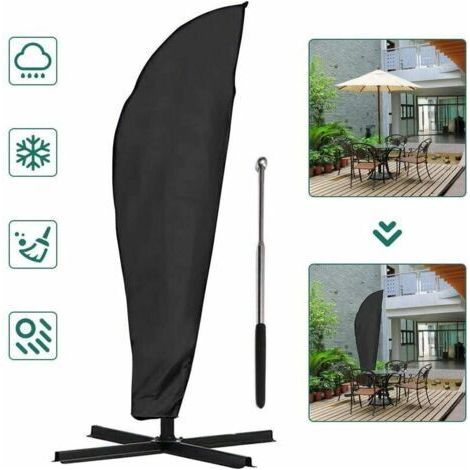 [JAMAIS UTILISÉ]Housse de protection pour Accessoire pour parasol et Parasols et voiles d'ombrage de 2 à 4 m, dimensions 265 x 40 x 50 cm/70 cm, imperméable, anti-poussière, etc. (1/5)
