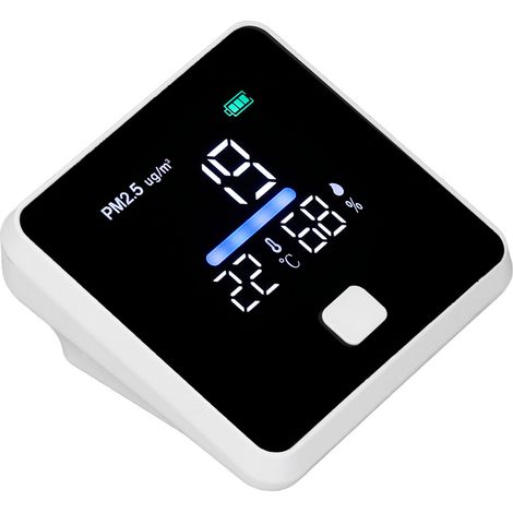 Moniteur de qualité de l'air 3 en 1 : mesure précise et rapide de la température et de l'humidité pour la maison et le bureau. (1/5)