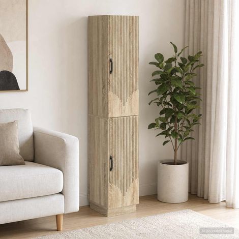 vidaXL Schrankset 2 pcs Sonoma-Eiche Holzwerkstoff (1/5)