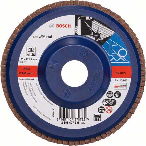 Bosch PRO X571 Fächerschleifscheibe 115 mm G40 - 2608607338 (1/5)