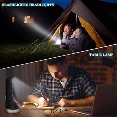 Taschenlampen Lampe de Poche, LED-Akkulampe Ultrastarke LED-Taschenlampen (1/4)