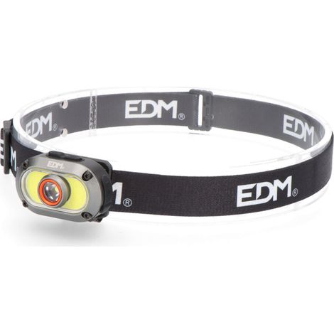 Wiederaufladbare LED-Stirnlampe aus Aluminium, 7 W, 4 Funktionen  EDM 85761
