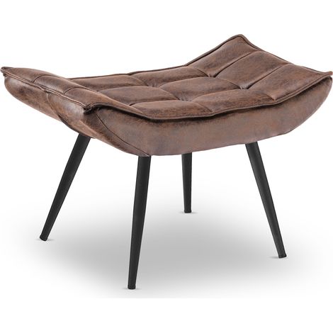 M MCombo Sitzhocker, mit Kissen, Vintage Hocker, Mikrofaserstoff, 4742-2(Braun) (1/5)