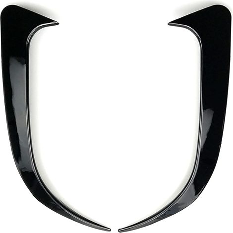 Spoiler arrière 2 pièces Spoiler de Pare - Chocs arrière Bouchon de Ventilation pour w117 cla 200 220 250 260 45 pour 2013-2018 Spoiler d'aile de Voiture (Noir) (1/4)