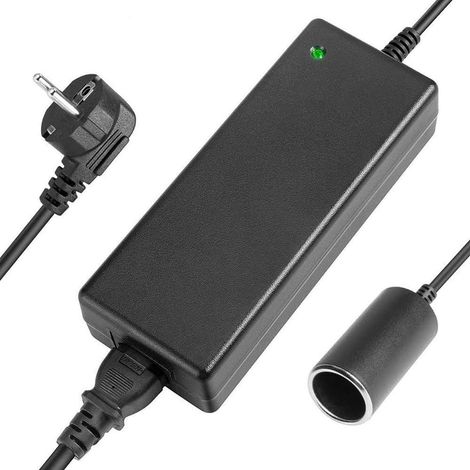 Car Cigarette Lighter Adapter, 120 W Adapter 230 V to 12 V 10 A, Car Cigarette Lighter Power Supply Adapter for Refrigerator, Air Compressor (1/5)