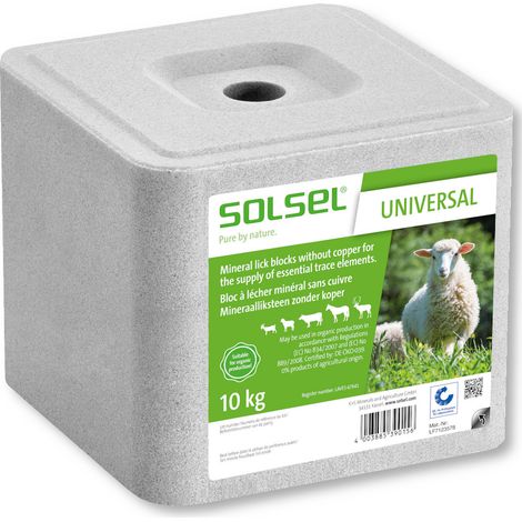 Mineralleckstein Universal 10 kg Einzelfuttermittel für Heimtiere Nutztiere