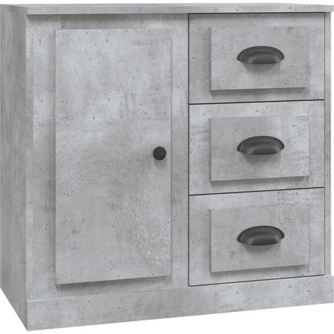 Sideboard Betongrau 70x35,5x67,5 cm Holzwerkstoff vidaXL (1/5)