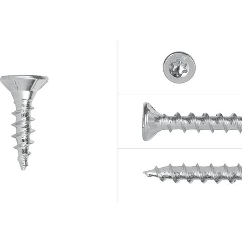 Spanplattenschrauben Verzinkt 3 x 12 mm Torx 10 Vollgewinde - (1/4)