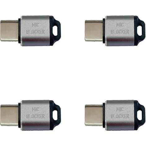 Cache-microphone USB-C à 4 microphones, compatible avec tout appareil USB-C et ordinateur portable, gris QAQ (1/5)