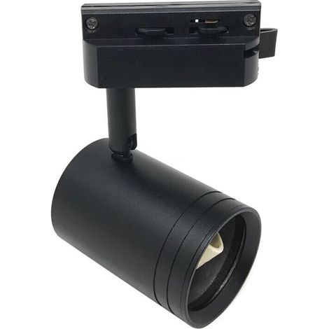 Porta Faretto Da Binario Attacco Gu10 Faro Orientabile Per Soffitto Nero P26-n (1/4)