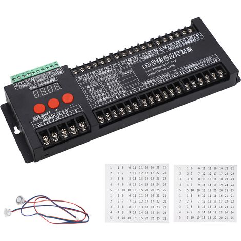 Capteur de mouvement de lumière d'escalier, éclairage d'escalier intérieur, contrôleur LED DC 12V-24V pour la maison. (1/5)