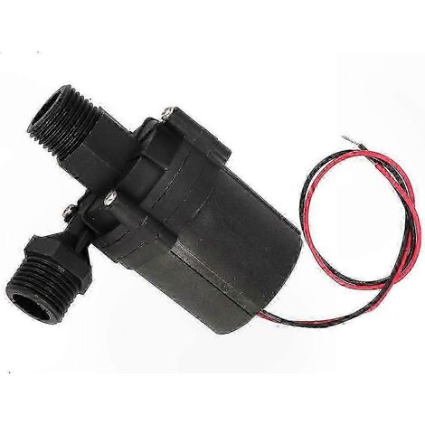 Pompe à eau CC sans balais 24 V avec filetage à 90°, compatible avec le remplissage automatique par distributeur. (1/2)
