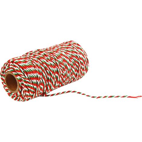 Cordon En Coton - 2 mm - 100 M - Pour Décoration Festive, Tissage Artisanal, Cuisines, Mariages, Emballage Cadeaux - 1 Rouleau (1/5)