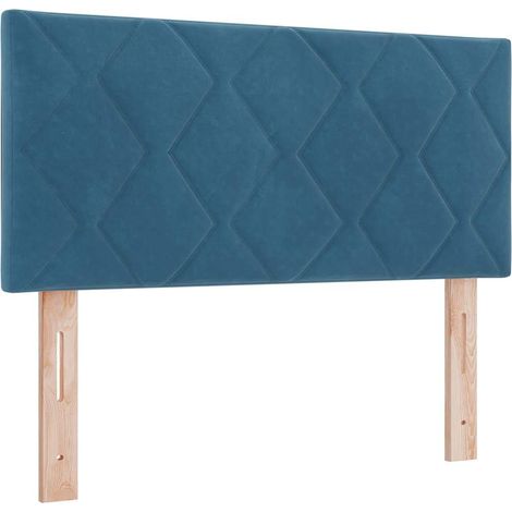 Maison Exclusive - Cabecero LED Azul Oscuro 90 cm Terciopelo