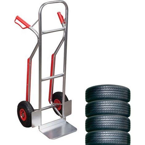 Toolland Sackkarre, mit Sicherheitsgriffen, Aluminium, Silber, Tragkraft 150 kg (1/3)